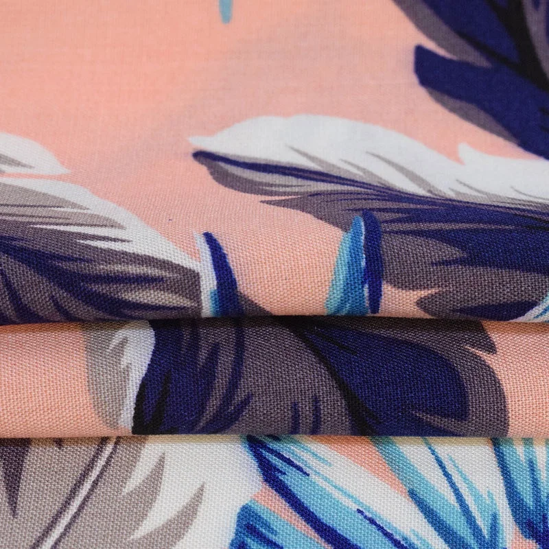 Оптовая продажа, тканая вискозная цифровая вуаль с принтом, 100% вискоза, ткань с принтом для платья