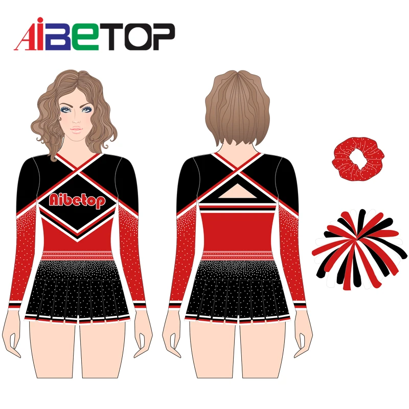 OEM Wholesale  Custom Comfortable Competition Cheerleading Uniform Design Your Own Cheerleader Uniforms