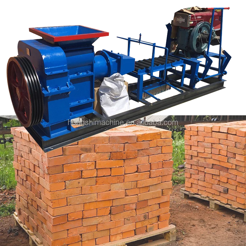 Fully Automatic Vacuum Extruder China Small Red Earth Mud Soil Clay Brick Making Machine for Sale
