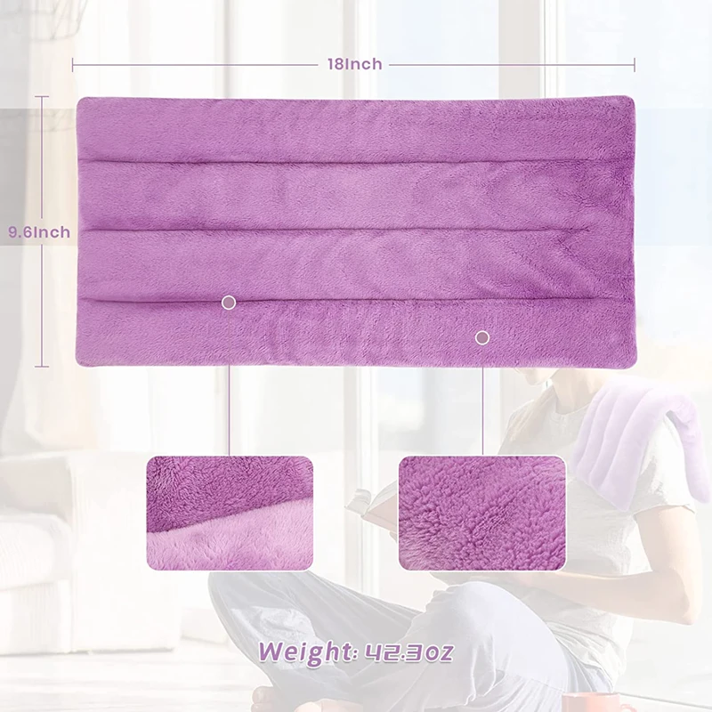 custom small microwave heating pad seed wheat bag moist heat pack for neck back shoulder hot compress