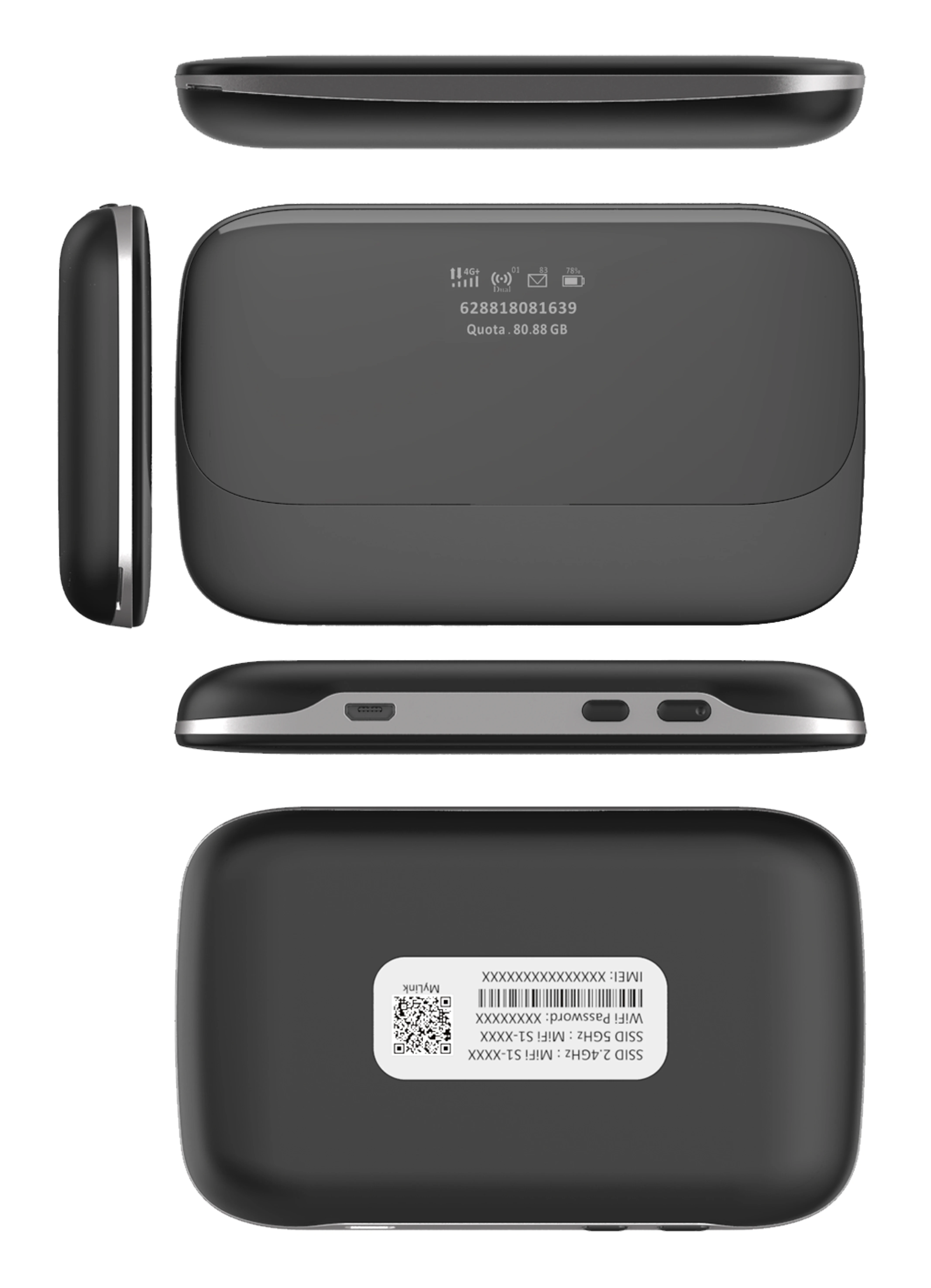 OEM 9X40 Cat6 Mobile Wifi Modem 4G LTE Advanced 2T2R 300Mbps 2CA Portable Pocket Wifi Router