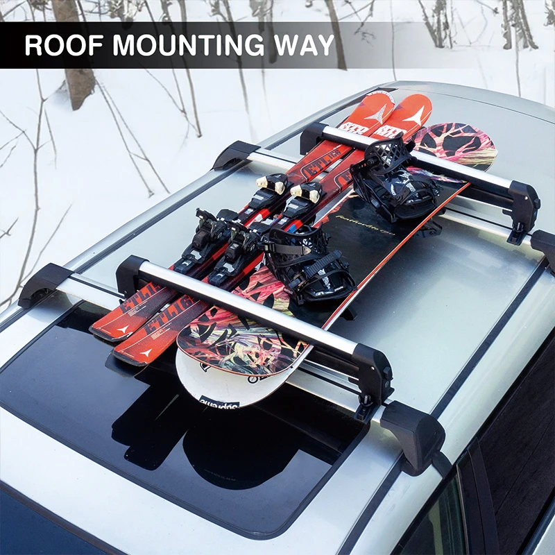 China Factory Iron Car Roof Rack Ski Snowboard Rack High Quality ...