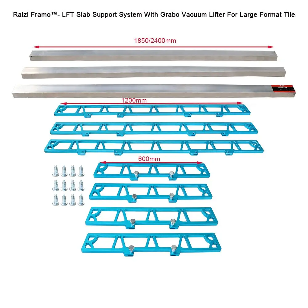 Raizi Tool Framo Slab Support System Without Nemo Grabo Lifter for Large Format Tile and Granite Marble Stone Countertops