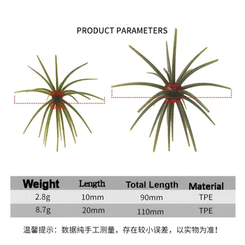 CHEERY 25mm Floating Bionic Sea Urchin Ball Soft Lure, Rig Bait for Farmed Pond & Wild Fishing Target Bass Mandarin Fish – Soft Lure – view 3