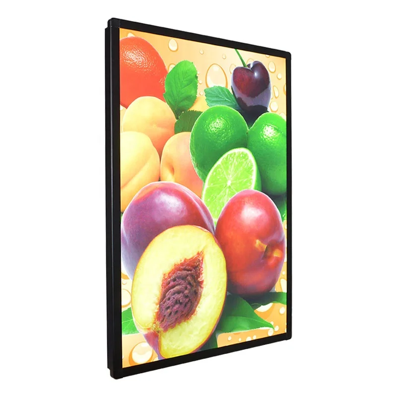 lámpara de techo para comedor publicidad cartel led con estantes magnéticos caja de luz de menú