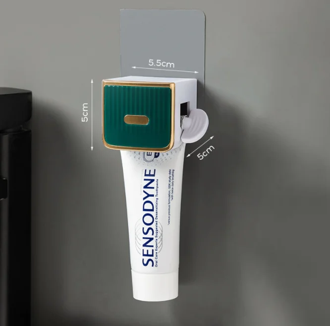 Wall-Mounted Toothpaste Dispenser & Squeezer