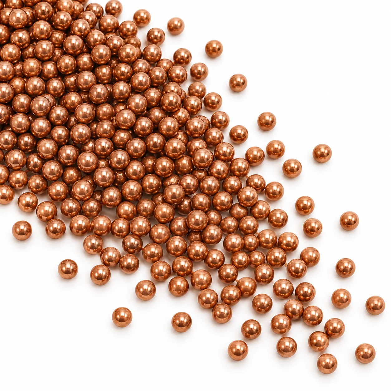 G200 15/64'' 5.95mm 5mm 1/8'' 3.175mm Solid Copper Balls with Mirror Polished Surface for Valve Seats Decorative Hardware
