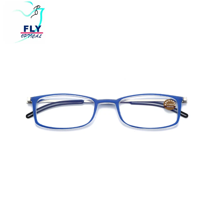 2020 2022 New Arrival High Quality  Anti Blue Light Women Men Slim Metal Reading Glasses Bulk With Metal case