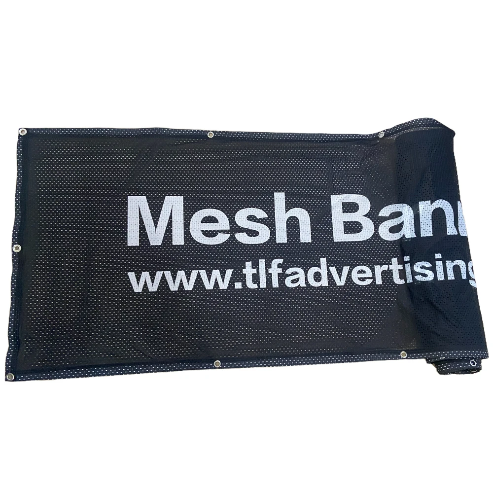 Customized Logo Advertising Branding  Display Polyester Fabric Sponsor Banner for Events