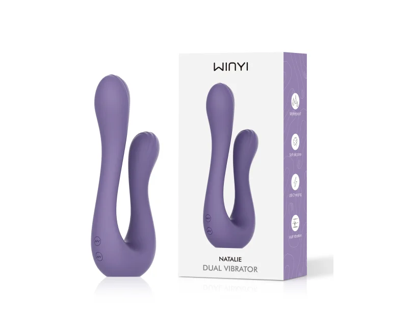 WINYI Custom U Shaped Vibrator 2023 New Wholesale OEM ODM Adult Dual Head  Sex Toy G Spot Vibrating Couple Vibrator