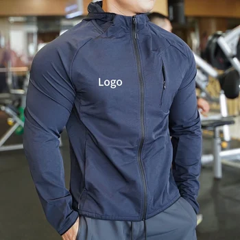 New arrival 2024 long gym jacket running training athletic long sleeve gym full zip up jacket