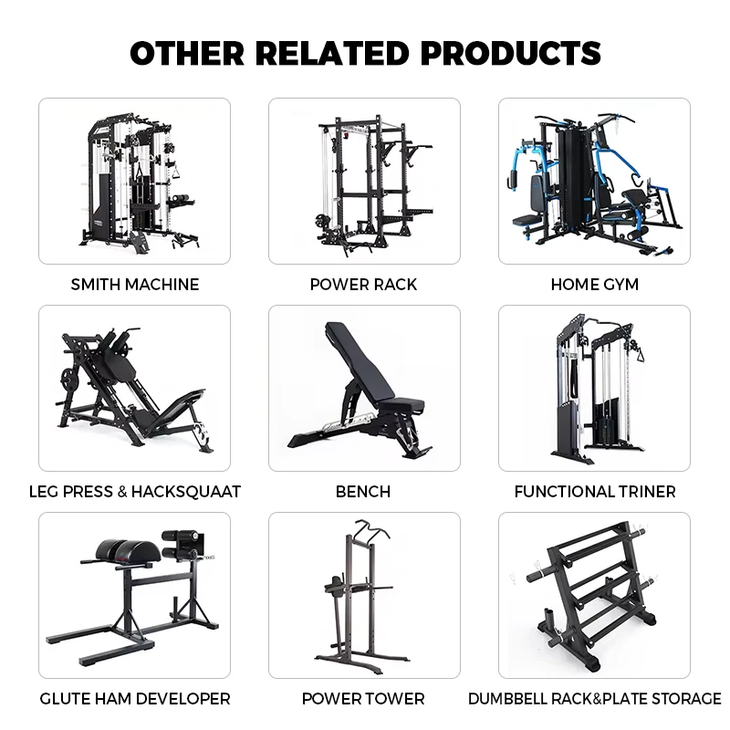 Home & Gym Use Multi Gym Machine Equipment Functional With Trainer Smith Multi Function Small Deep Squatting Smith Machine
