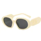 Oval UNOC New Small Frame Oval Sunglasses Luxury Men And Women Fashion Trend Designer Sunglasses Famous Brands