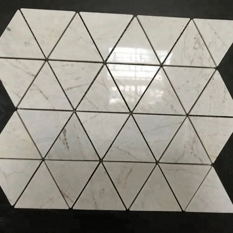 Good Luck Stone Triangle Shape Marble Mosaic Tile Kitchen Backsplash Home Decoration