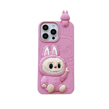 Cartoon Party 3D Stereoscopic Anti-Drop for iPhone 15 Pro Max Case Soft Silicon Material Model 16 Pro Max Mobile Phone Cover