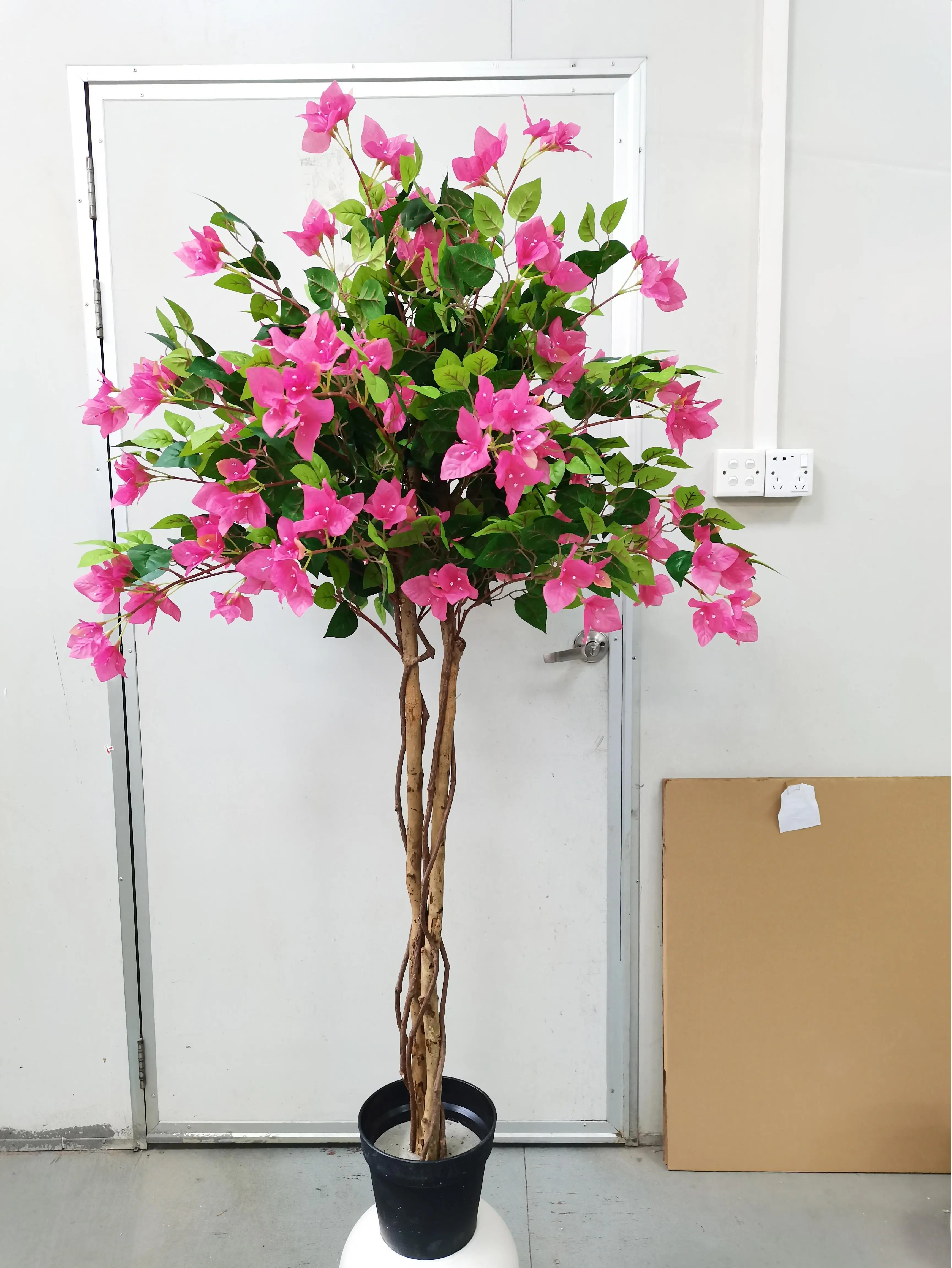 Knock Down Packing Artificial Flower Tree Bougainvillea Flower Bonsai for Home Decor