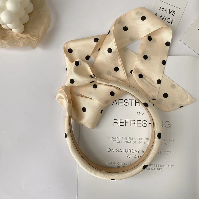 High Quality Polyester Silk Bowties Collar Flower Cable Tie Pure Color Bow for Women