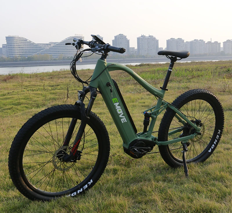 2022 New Design 27.5inch Mid Motor Full Suspension 500w Ebike Cheap Electric Bicycle Electric Mountain Bike Electric MTB