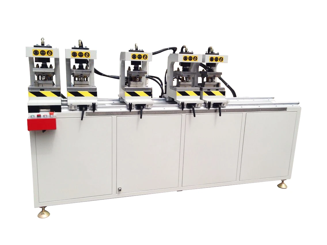 Automatic Punching  and Cutting Machine for Solar Panel Pole Mounting Clamp  Aluminum Profile