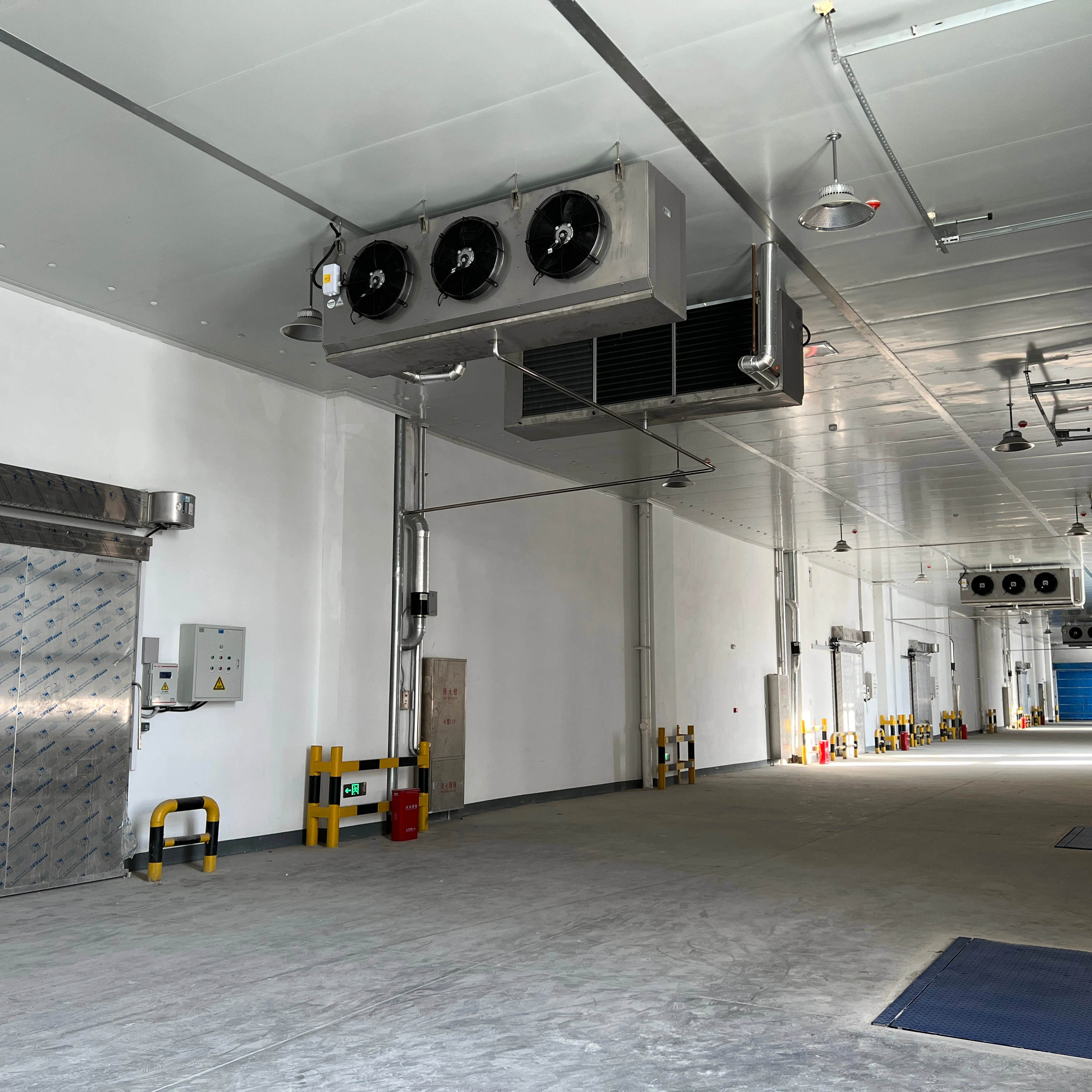 Quick freezer temperature control devicev Slaughterhouse cold storage roof air cooler