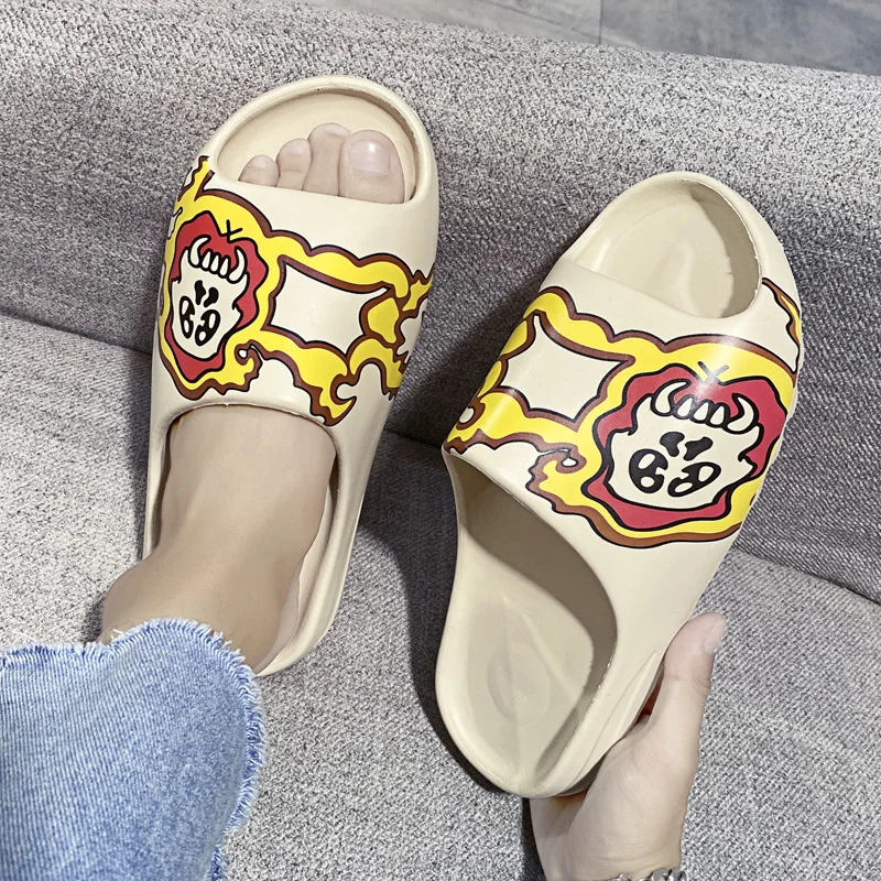 Шлепанцы Greatshoe с логотипом на заказ, женские шлепанцы Yezzy на платформе, шлепанцы Yezzy для мужчин