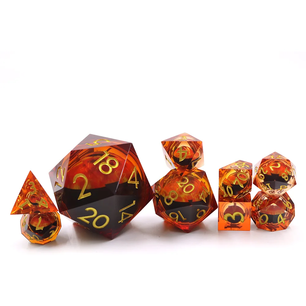 Yushun D20 Jumbo de 50mm de Resina Polièdrica Vores Afilades Disseny d'Ocell de Drac Mòbil
