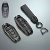 Black case with long belt keychain