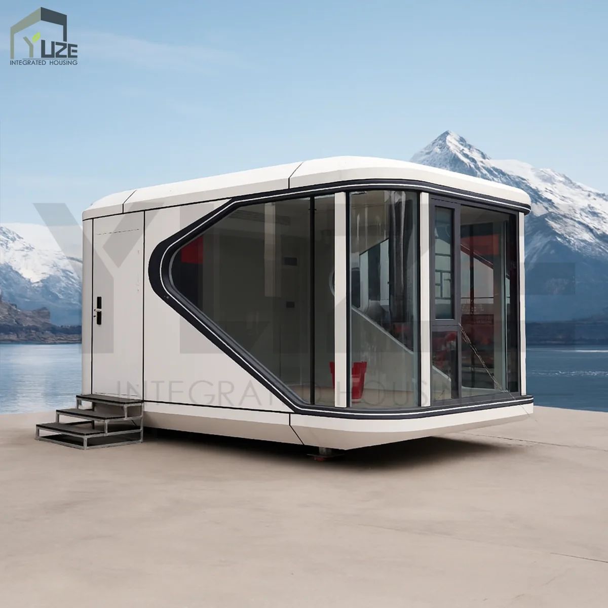 Modern Luxury Prefab Hotel House Tiny Container Mobile Space for Villa Apartment Steel Material Capsule Hotel