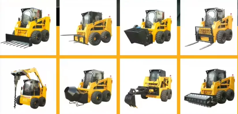 Mini Skid Steer Mini Loader Weel Loader Electric Wheel Skid Steer Loader thomas