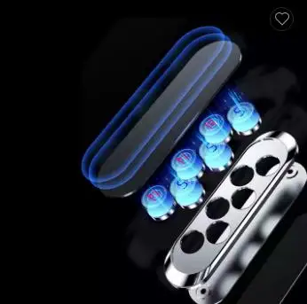 Креативный металлический автомобильный магнитный держатель FY на присоске для мобильного телефона многофункциональный нескользящий автомобильной