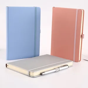 Wholesale A5 Leather Notebook 80 Sheets with Custom Logo for Students Business Office School Elastic Strap Dairy Manuscripts