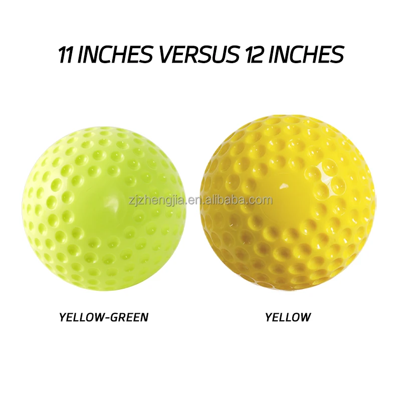 12 Pack 9/12 Inch Dimpled Balls Pu Material Pitching Machine Cricket ...