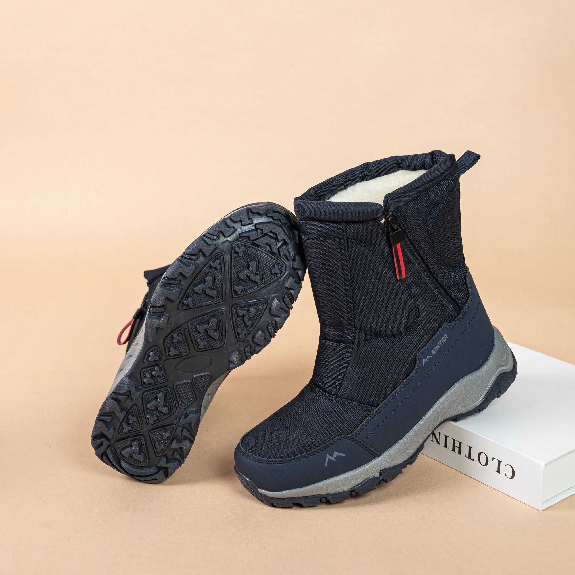Детские зимние ботинки BAIRUILUN, зимняя обувь, зимние ботинки, водонепроницаемые теплые ботинки для девочек и мальчиков