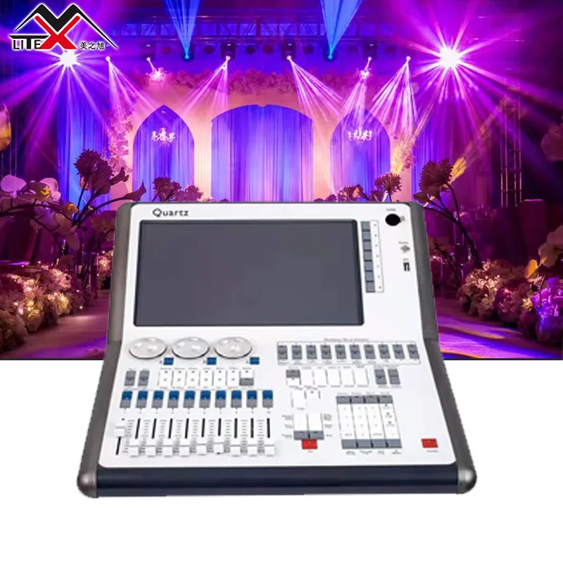 Professional Stage Lighting Quartz tiger Console for Dj  Moving Head Light with Flight case