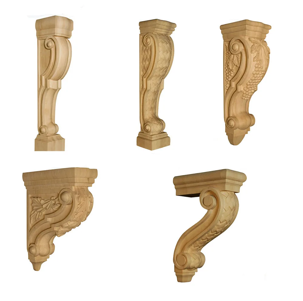 Decorative Wood Carving Furniture Onlays And Appliques Wood Corbel ...