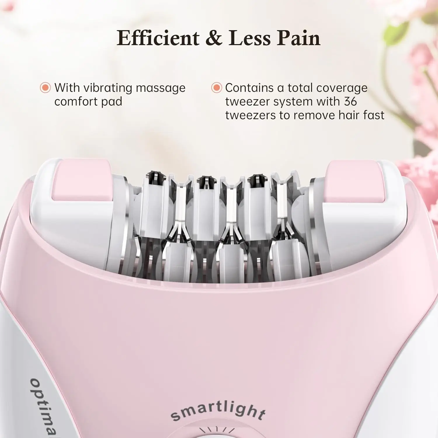 Mini Portable Epilator USB Rechargeable Epilator for Women Hair Removal
