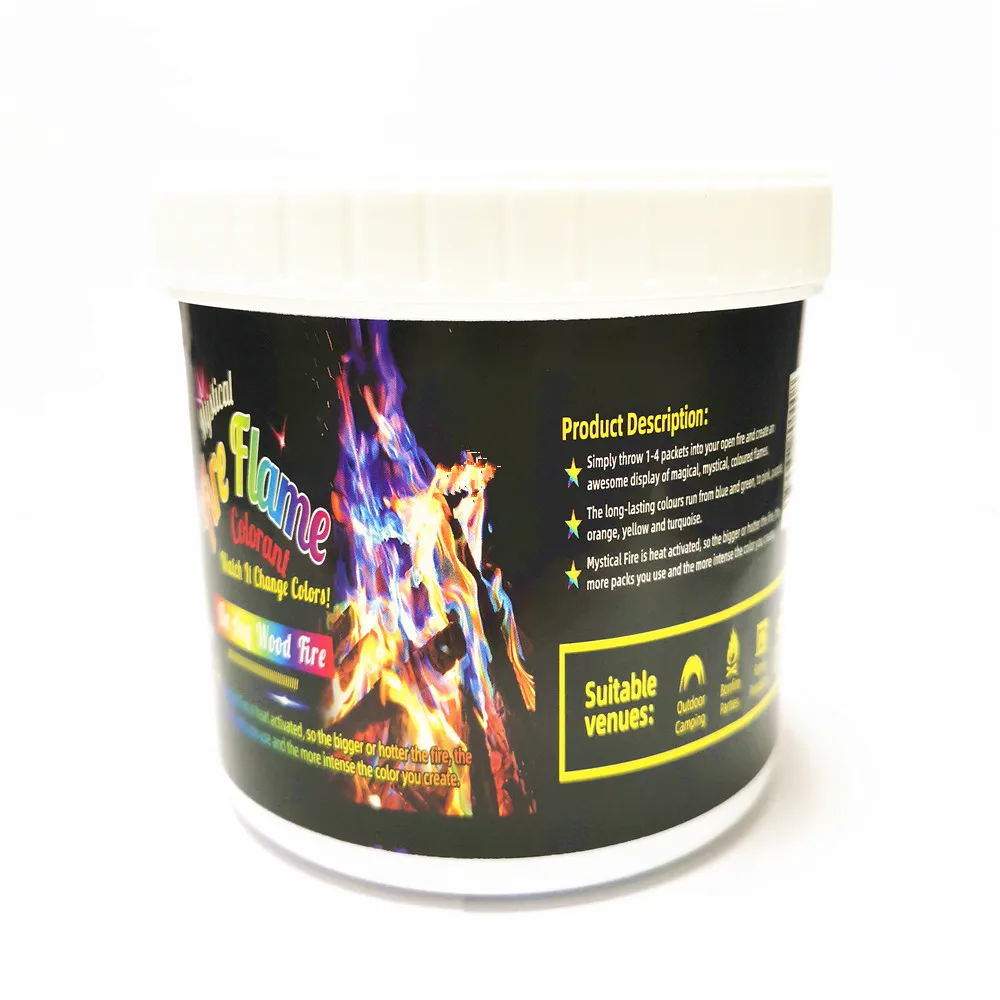 DF-84 Magic Fire Colorant  Pack for Outdoor Fire Pits Mystical Flame Coloured Flame Powder Novelty Fireworks