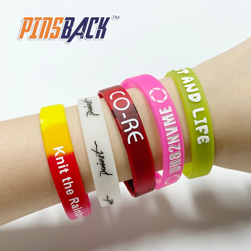 Top Quality Wristband Factory Custom Logo Rubber 3d Pvc Wristband Wholesale Regular Size