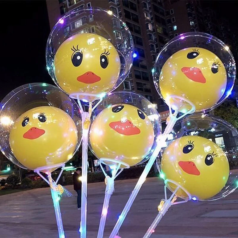 Wholesale Inflatable Colorful Led Light Balloons Transparent Balloon