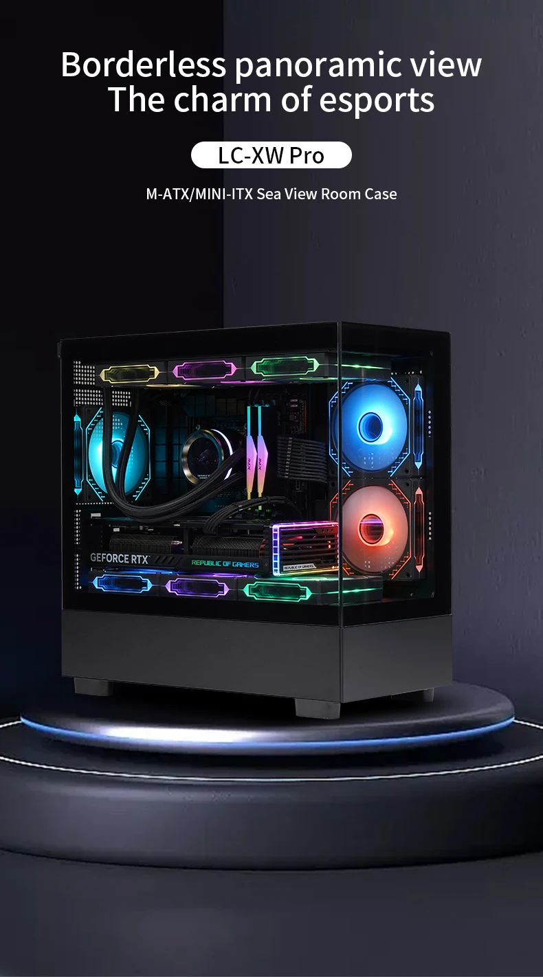 Lovingcool New Design Desktop Casing Towers Tempered Glass Full Tower