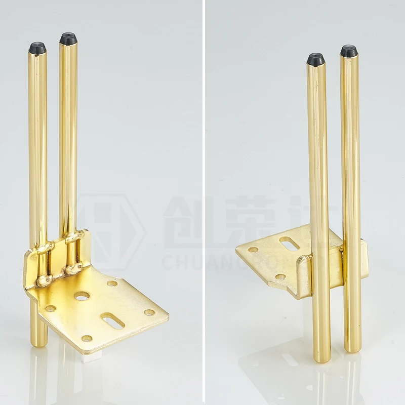 Factory Custom Grey Gold Metal Iron Furniture Leg Table Chair Sofa Legs