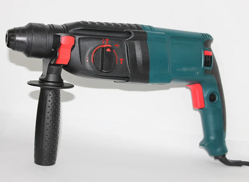 Power Concrete/Steel/Wood Drilling Demolition Breaker Hammer Machine Portable Electric Rotary Hammer Drill 26mm 110v 220v 800w