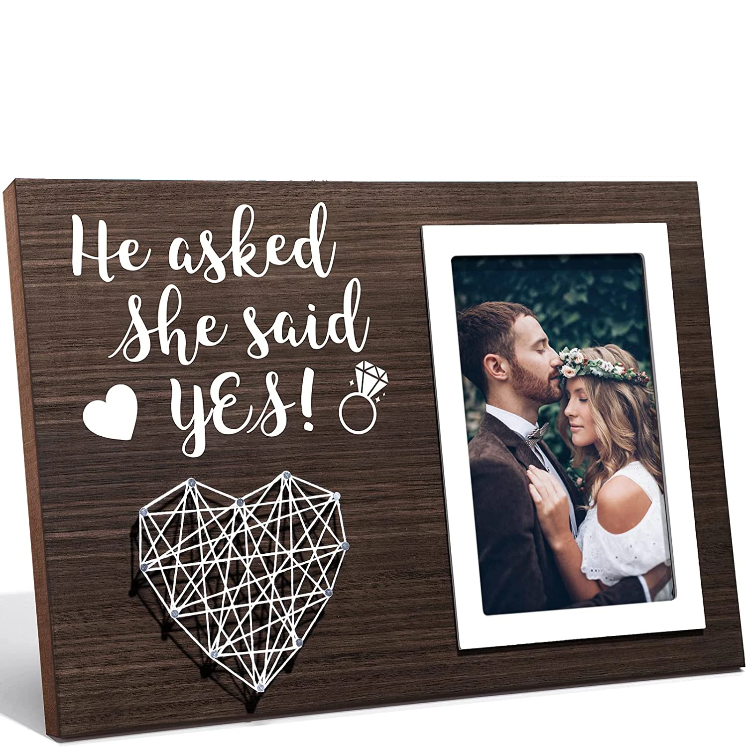 Source Engagement Wedding Gifts Lovers Engraved Wooden Picture