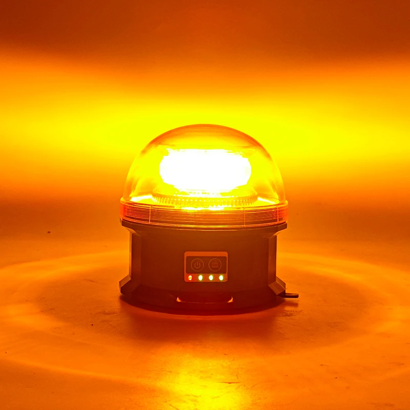 Wetech LED Rechargeable Emergency Beacon Light Flashing Warning Light with Magnetic Base