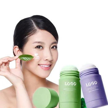 Face Mask Green Tea Moisturizing Hydrating Cleansing Clay Mask Matcha Purifying Stick Solid Mask