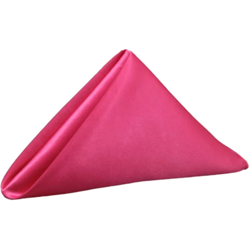 By230010 Hot Sale Satin Wedding Cloth Napkins Restaurant Cloth Dinner