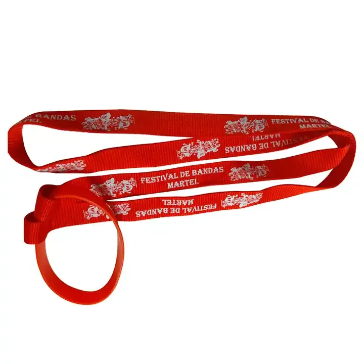 Ecofriendly Plastic Cup Holder Silicon Band Lanyard Custom Water