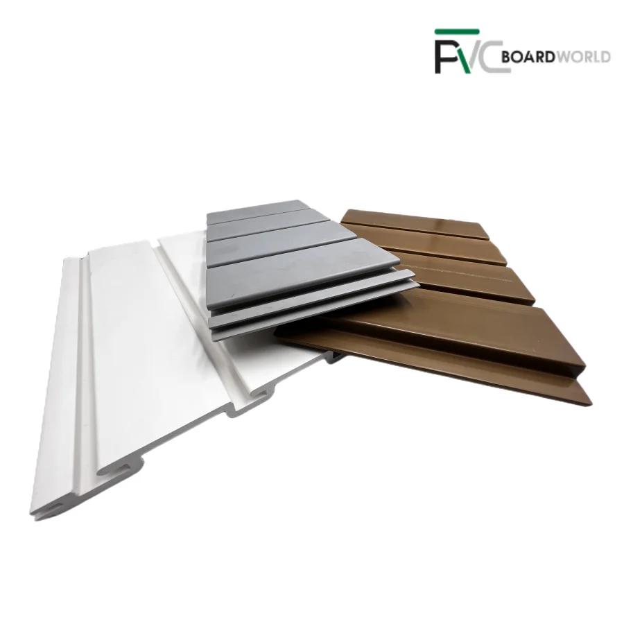 Waterproof Fireproof Environmental Plastic Slat Wall Smooth Easy