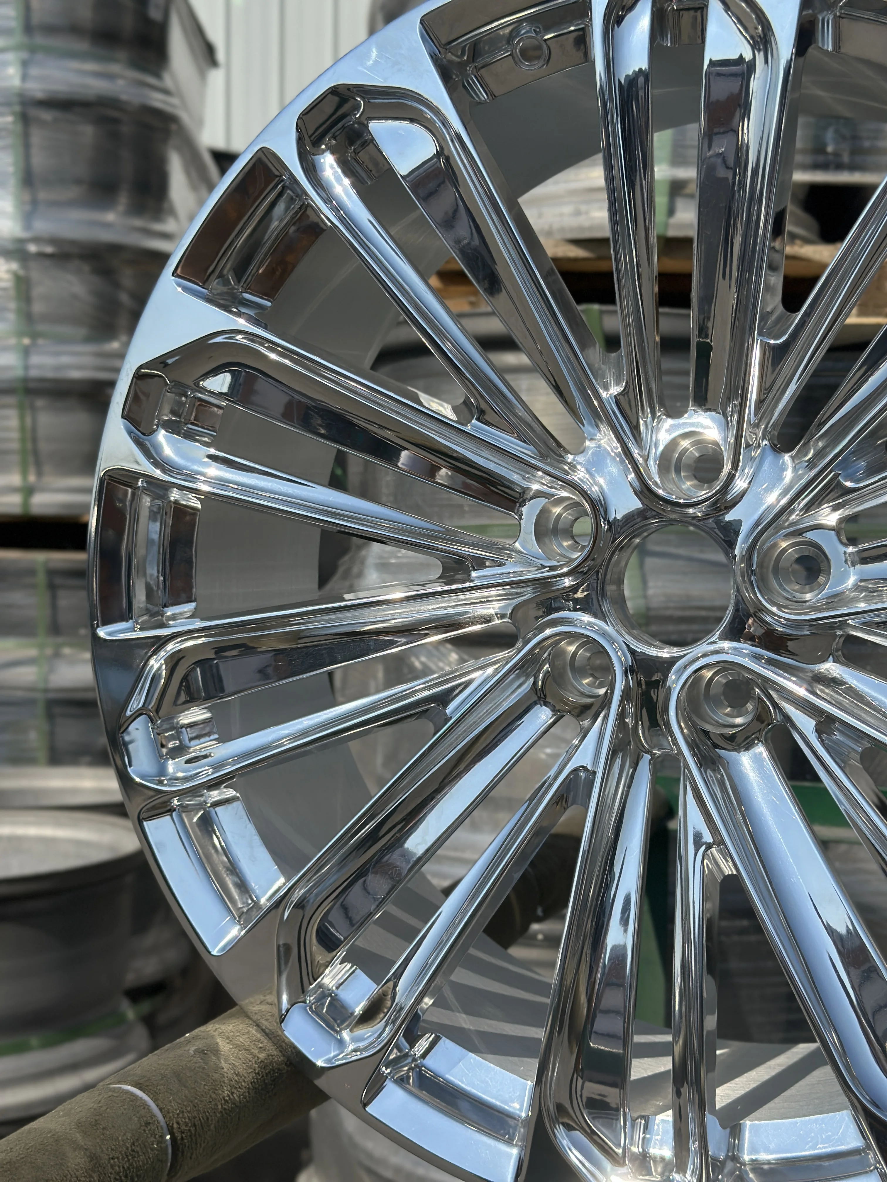 GVICHN multi spoke polished aluminum alloy forged wheels 16 17 18 19 20 21 22 23 24 inch 5x112 5x114.3 5x120 rim