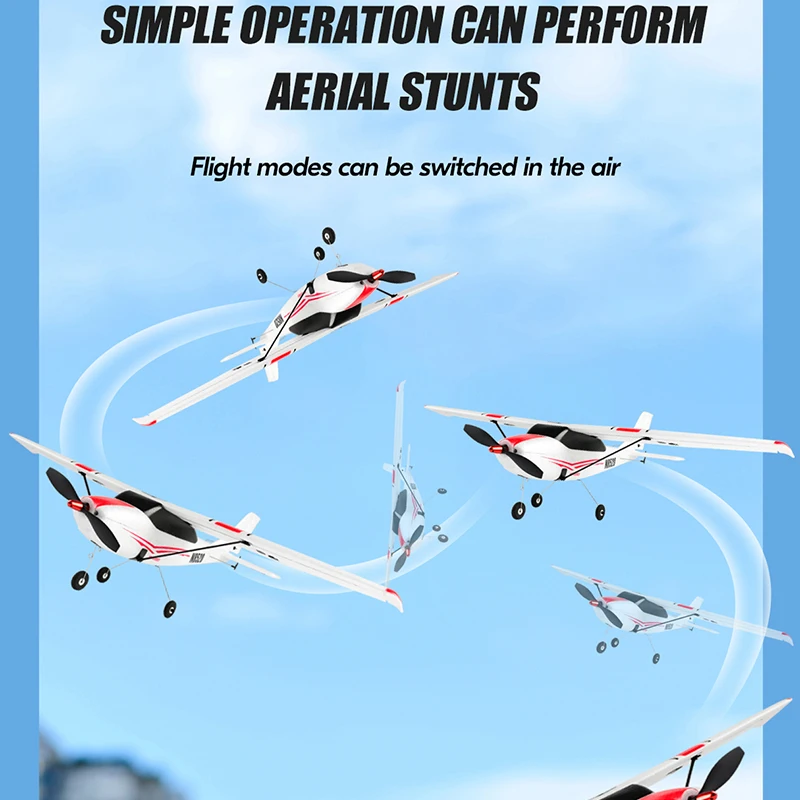 AiJH FX9601 RC Plane 4CH Powerful Brushless Glider 520mm Wingspan EPP Foam Airplane RC Plane for Kids Adults